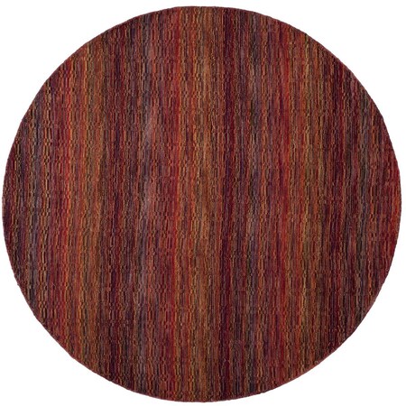 Safavieh 6 x 6 ft. Himalaya Hand Loomed Round Area Rug, Red and Multicolor HIM703A-6R